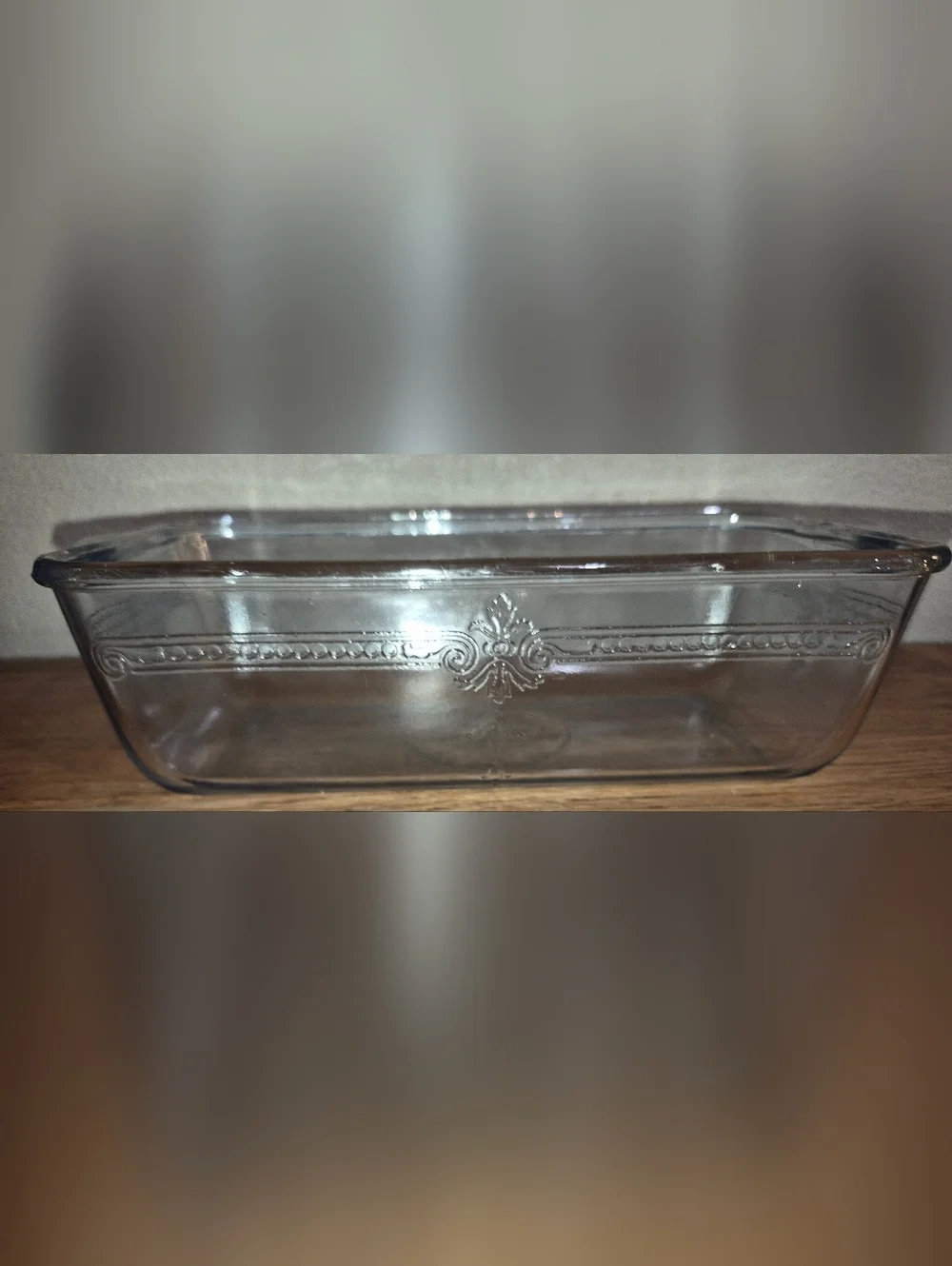 Vintage 1940s Glass FIRE KING Sapphire Blue PHILBE 9 x 5 Loaf Pan